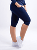 Mid-Rise Capri Fitness Leggings with Side Pockets