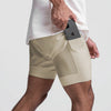 New Men's Sports Shorts 2 In 1 Running Shorts Men's Double Layer