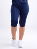 Mid-Rise Capri Fitness Leggings with Side Pockets